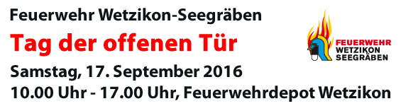 Tag der offenen Tür 2016 - Feuerwehr Wetzikon-Seegräben